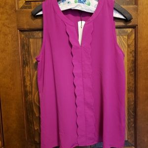 Papermoon Pecleen Scallop Detail Blouse